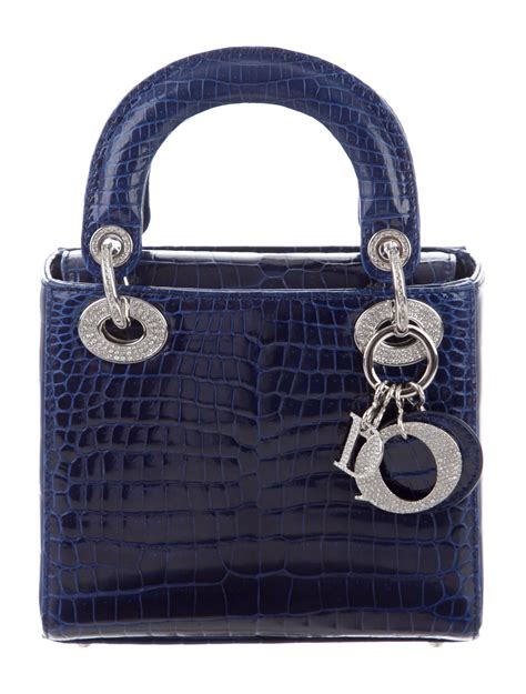 Lady Dior crocodile bag